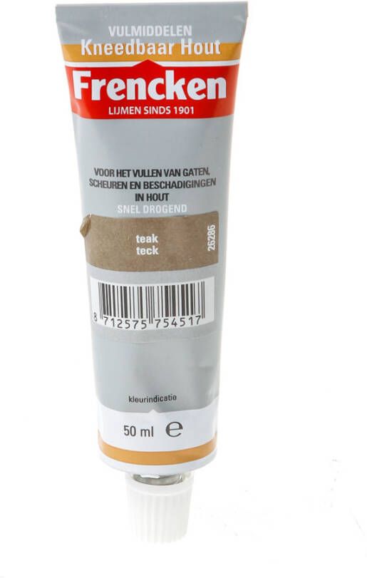 Frencken Kneedbaar hout teak tube 50ml