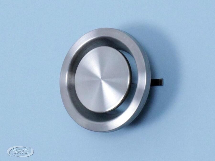 Gavo Afzuigventiel rond RVS 304 RVS buis 100 mm