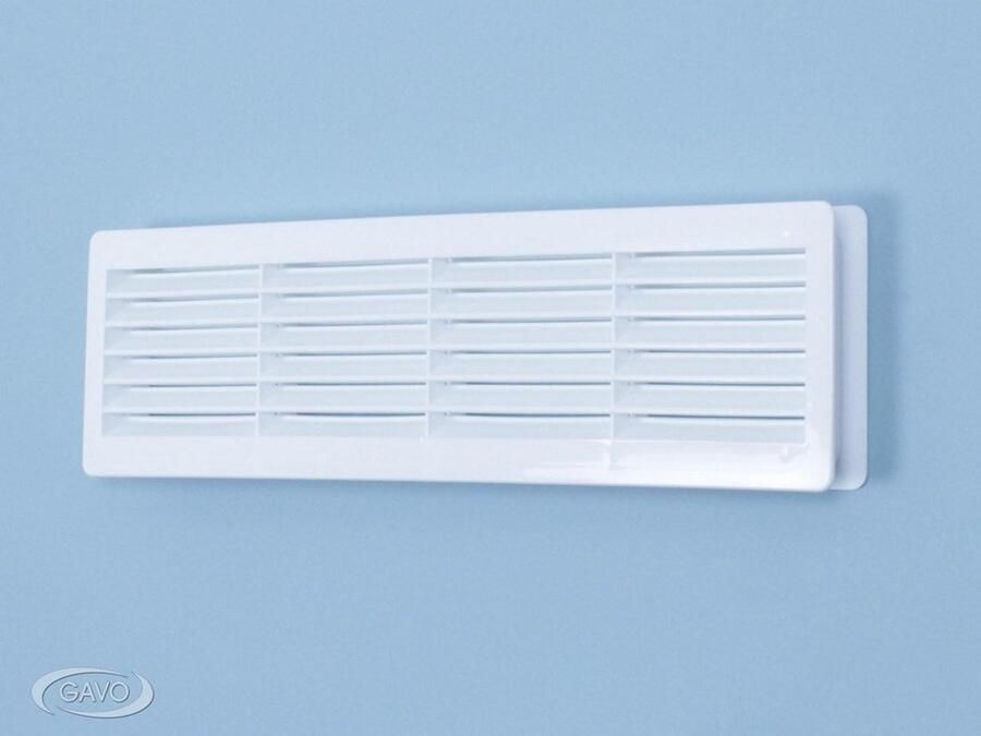 Gavo Deurrooster kunststof zwart