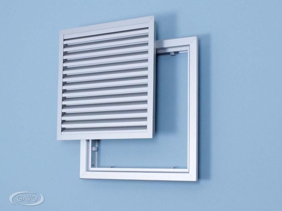 Gavo Lamellenrooster aluminium v-lamel uitneembaar geanodiseerd