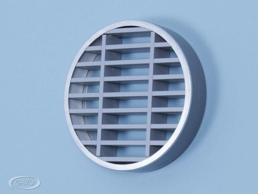 Gavo Lamellenrooster brandwerend rond grijs