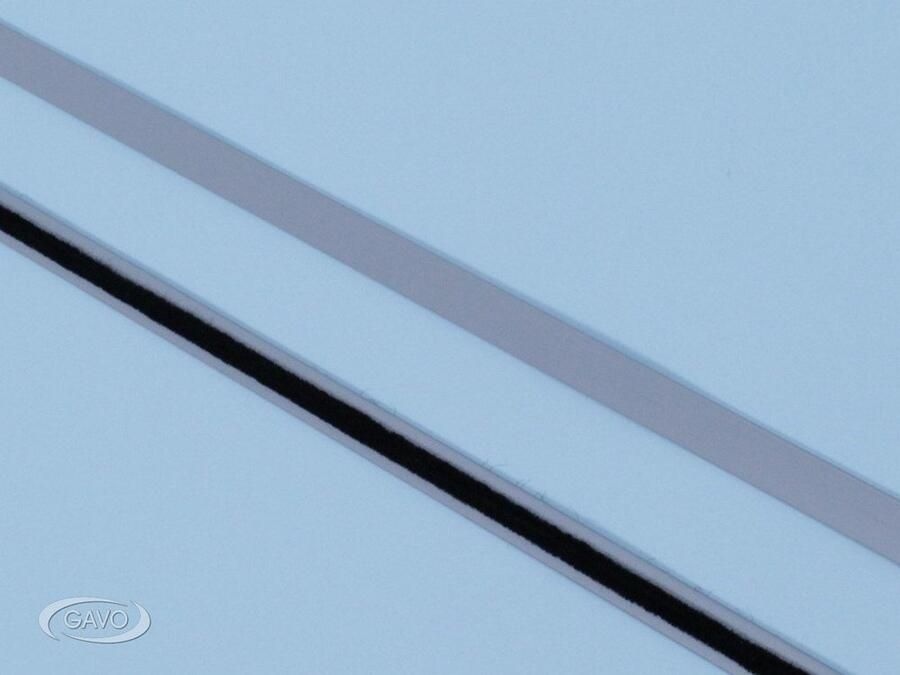 Gavo Profiel brand- rookwerend 10x4mm grijs met rookwerende borstel