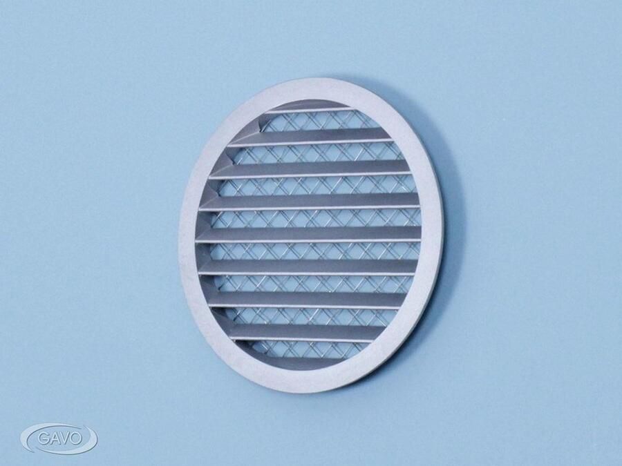 Gavo Rooster gegoten aluminium rond wit RAL 9016