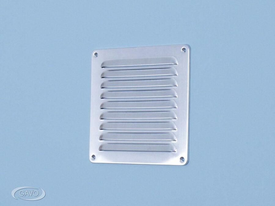 Gavo Schoepenrooster aluminium grijs RAL 7016