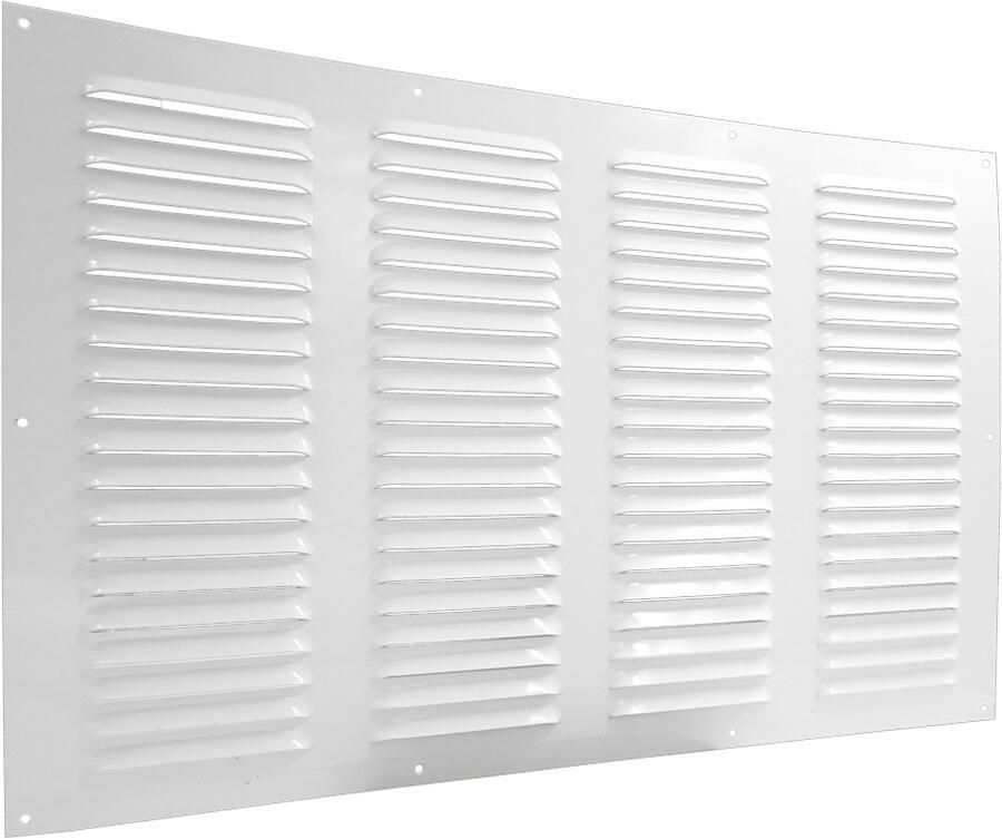 Gavo Schoepenrooster aluminium vlak wit RAL 9010