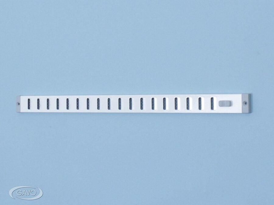 Gavo Schuifrooster aluminium 30 mm. hoog bruin RAL 8017