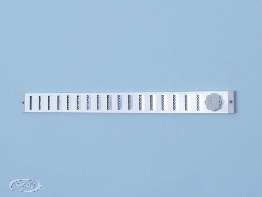 Gavo Koordbediening voor schuifroosters ongemonteerd aluminium 90 mm. hoog