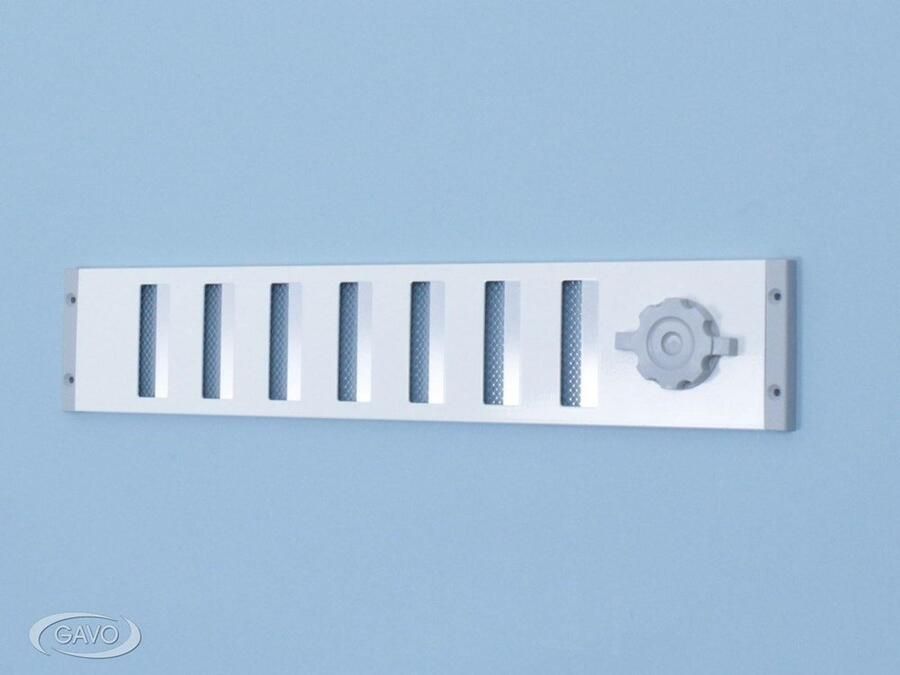 Gavo Schuifrooster aluminium 90 mm. hoog wit RAL 9010