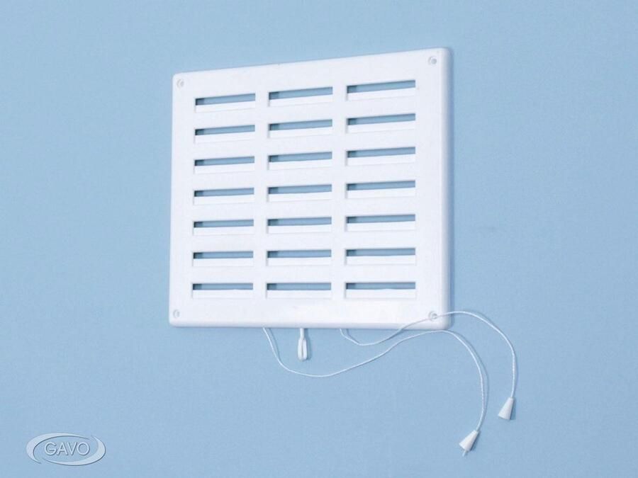 Gavo Schuifrooster kunststof wit