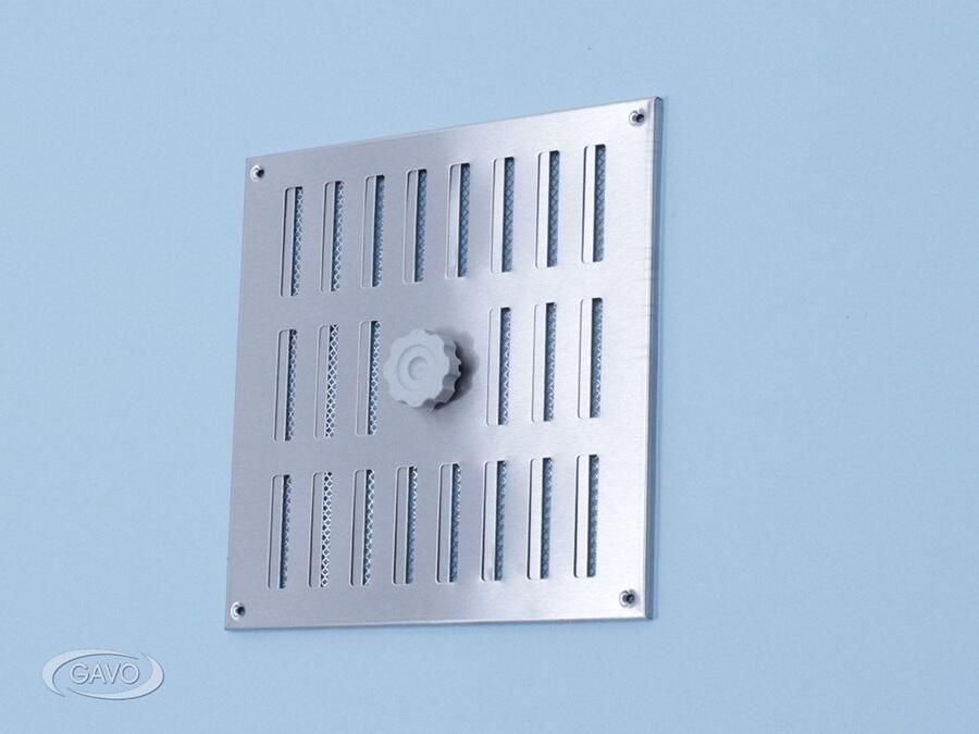 Gavo Schuifrooster RVS met vliegengaas RVS