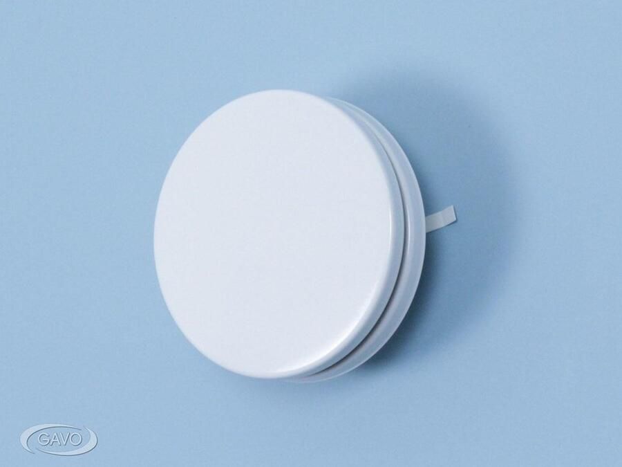 Gavo Toevoerventiel rond staal RAL 9010 buis 200 mm