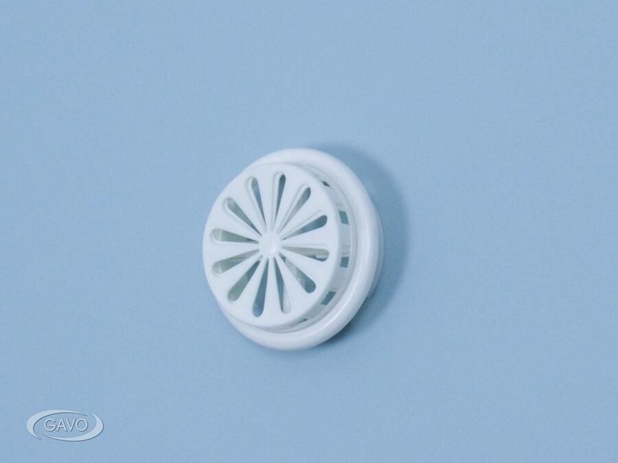 Gavo Ventilatierooster voor buis kunststof wit buis 100 150 mm
