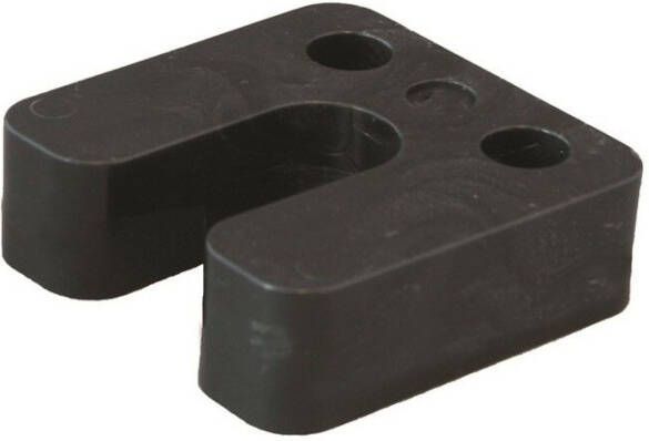 Gb Hogedrukplaat met sleuf 20 70x70 ABS