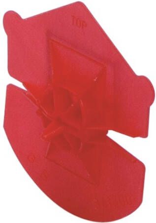 Gb isolatieschotel Uni-clip pp rood 60 65mm