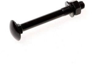 Gb Slotbout M8x50 zwart met moer ring