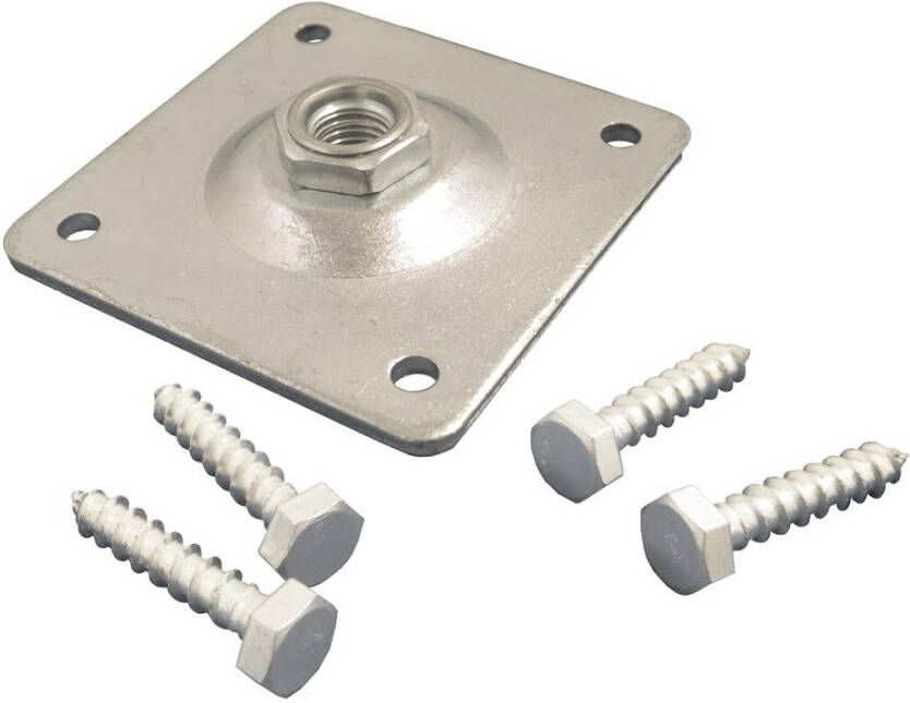 GB stelplaat M16 100x100 5 verzinkt | 20 stuks 736930