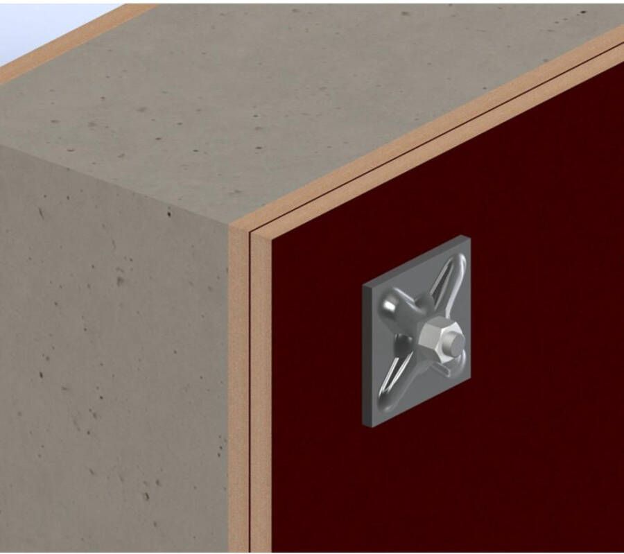 GB Sterplaat 120x120 10 verzinkt | 20 stuks 84810