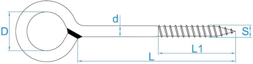 Gebu Schroefoog zwaar gelast 11.80x90x24mm vz