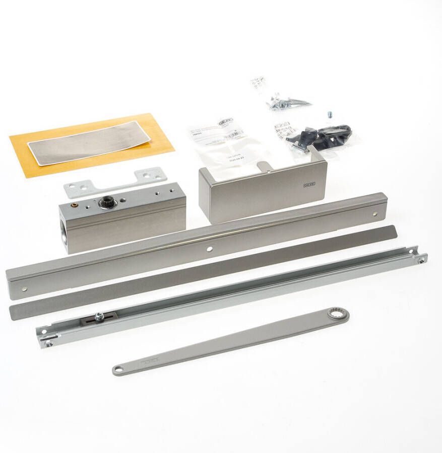 Geze ActiveStop deurdemper opbouw rvs look v.glas