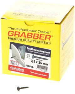 Mtools Grabber snelbouwschroef 3.5x 25 fijn gefosfateerd |