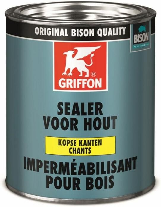 Mtools Griffon Sealer voor Hout Kopse Kanten Transparant Blik 750 ml NL FR |