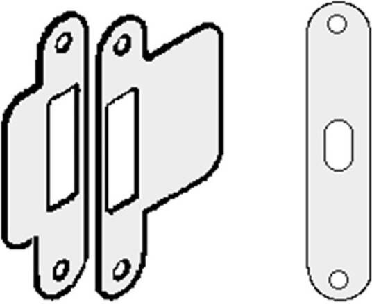 GU Sluitplaat tbv nastelbare sluitkom loop lange lip 9-38463-02