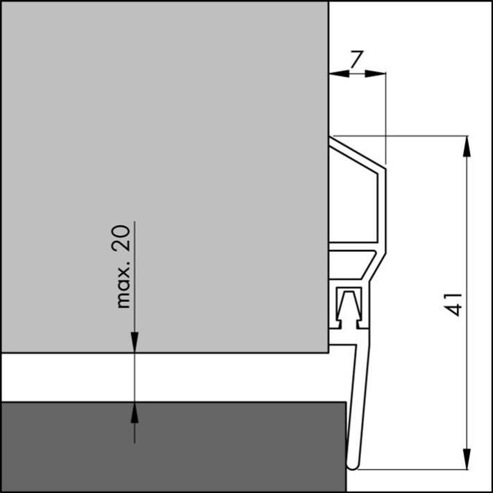 GYZS Dorpelstrip pvc pds-wt