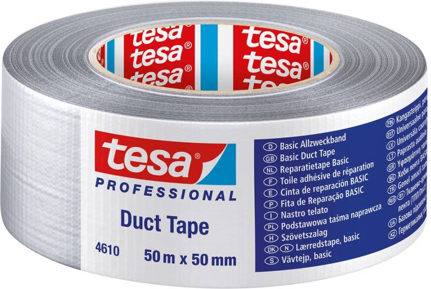 TESA DUCTTAPE ZILV.GRYS 50X50 04610