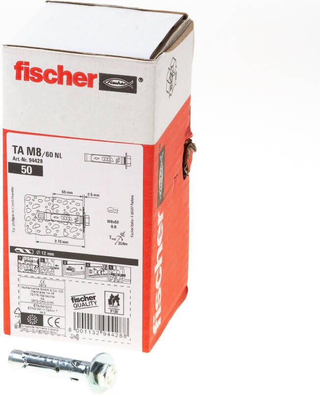 Fischer Gordingschoenanker ta m8 60