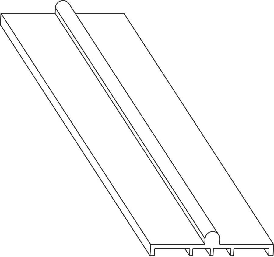 Maco hefschuif Hs- looprail laag geboord l=2500mm