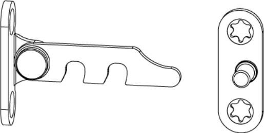 Maco Luiksluiting enkel luik buiten bev. ls zwart