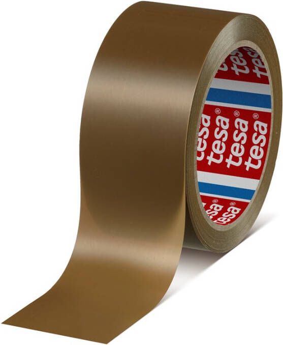 Tesa Verpakkingsplakband PVC | zeemleer | lengte 66 m | breedte 50 mm wiel | 6 stuks 04120-00042-00
