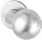 GYZS Ronde knop 50mm verkropt op rozet 54mm rvs - Foto 1