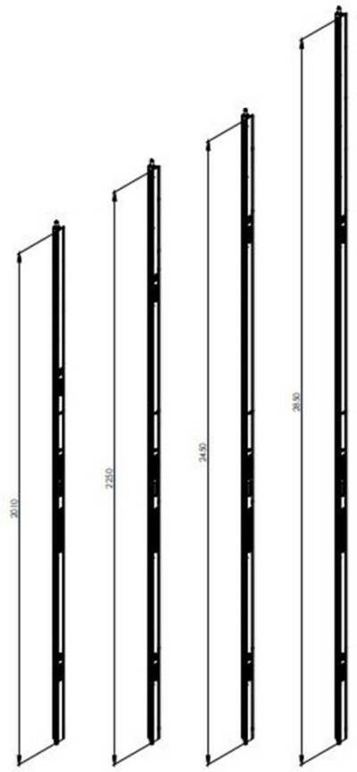 GYZS S2 sluitlijst CET38 2850mm ls rs bruikbaar SKG3