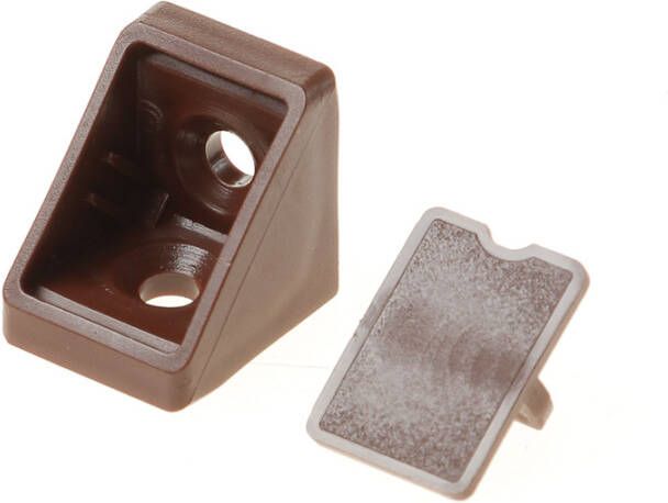Hafele Hoekverbinder mini kap donkerbruin