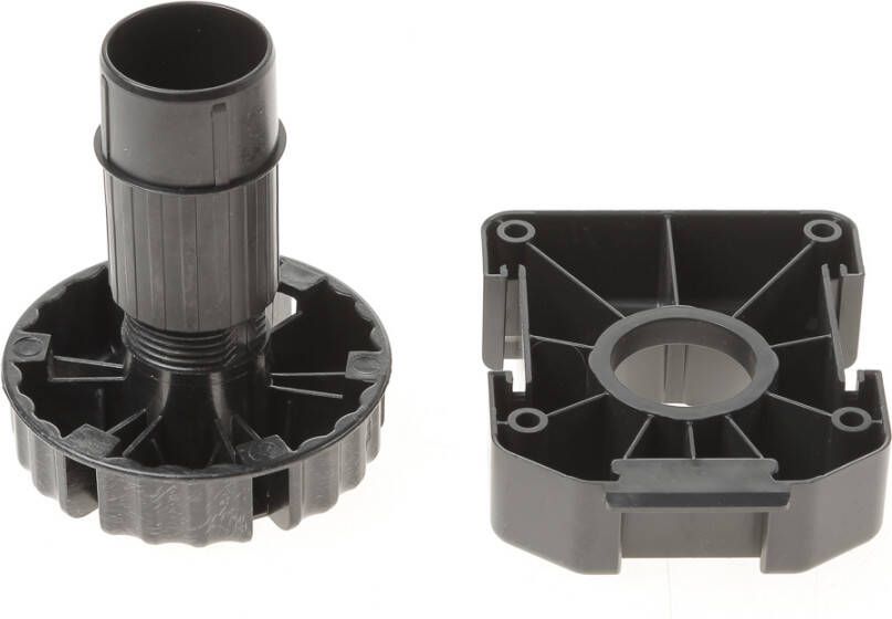 Hafele Plint verstelvoet opschroef zwart 100mm