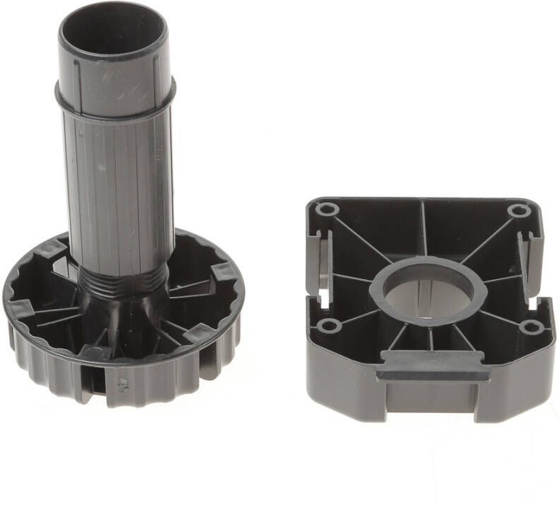 Hafele Plint verstelvoet opschroef zwart 125mm
