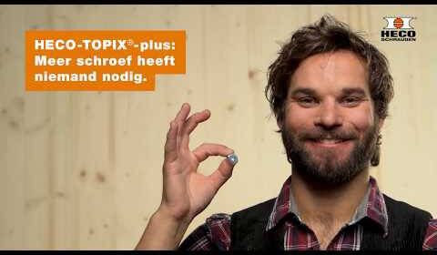Heco TOPIX-Plus spaanplaatschroef | 5x80mm | platkop | RVS | voldraad | PZD 2 | 61795 (Per 200 stuks) 61795 - Foto 2