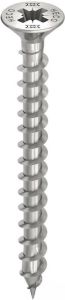 Heco TOPIX-Plus spaanplaatschroef | 5x80mm | platkop | RVS | voldraad | PZD 2 | 61795 (Per 200 stuks)