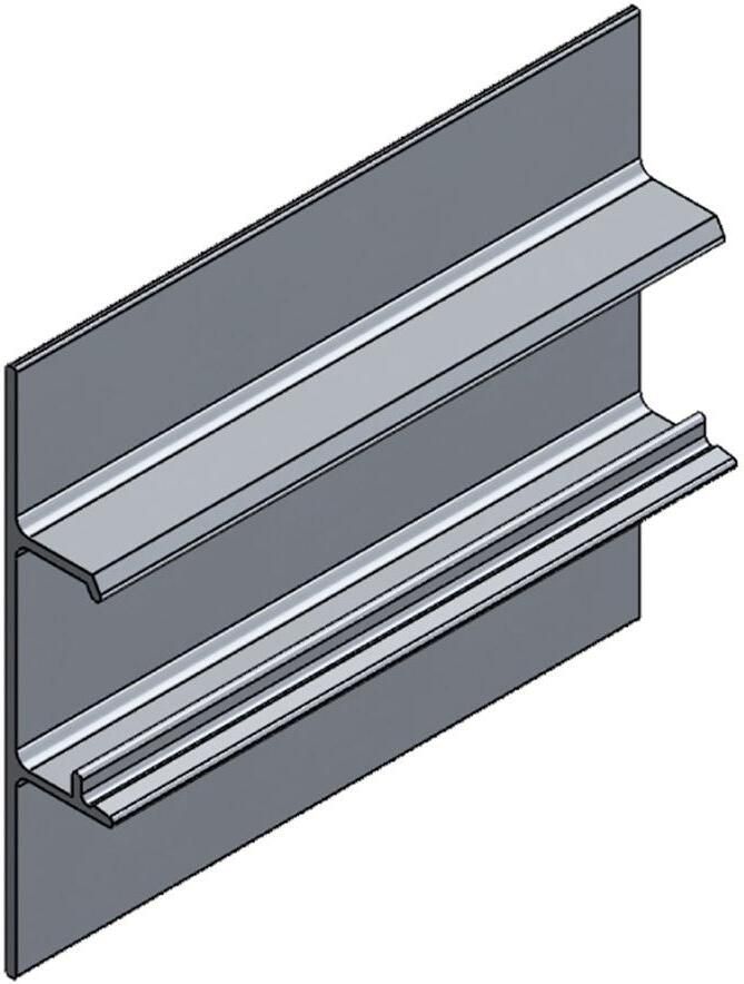 Henderson F140N 3000-Klikkap aluminium geanod. 3000mm verhoogd