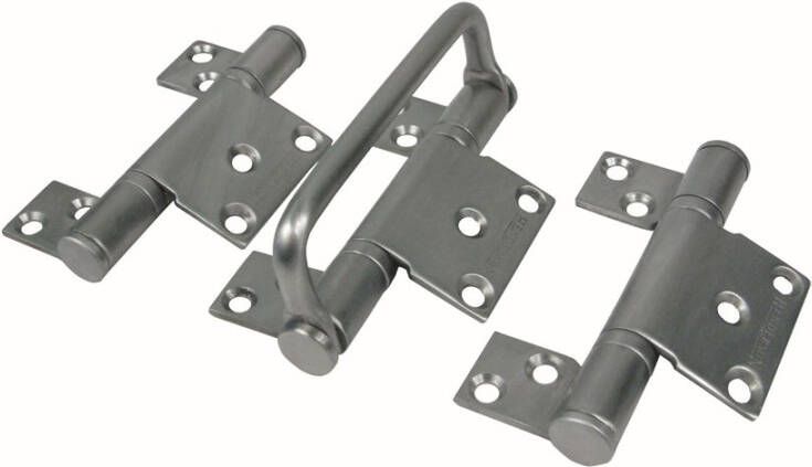 Henderson SF scharnierset hendel offset satin SF7S