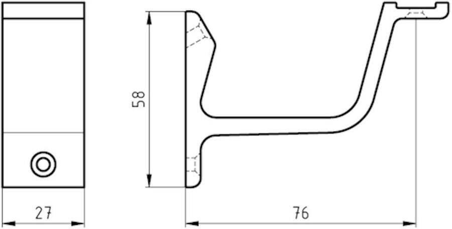 Mtools Hermeta LEUNINGH. VLAKZADEL PROFIEL OPSCHR. MAT NATUREL (3550-11E) |