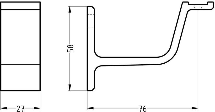 Mtools Hermeta LEUNINGH. VLAKZADEL PROFIEL STOK M8 MAT NATUREL (3551-11E) |