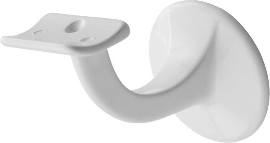 Hermeta leuninghouder wit 65mm keilboutbevestiging hol zadel 3501-79