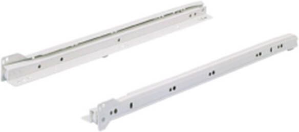 Hettich Ladegeleider FR 402 opliggend wit lang 350mm 25kg