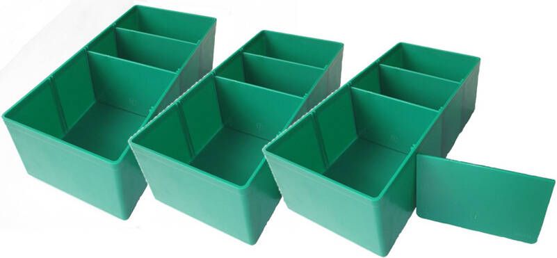 Hikoki Accessoires Opbergbox groen | Met 3 vakverdelers | 402542
