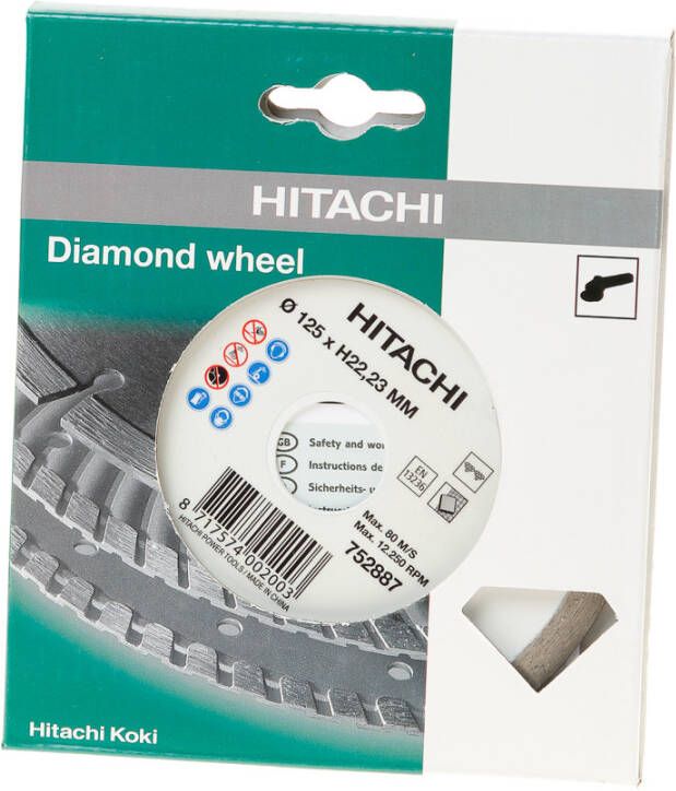 Hikoki Accessoires Diamant Zaagblad 125X22 2X5Mm Type Tegels 752887