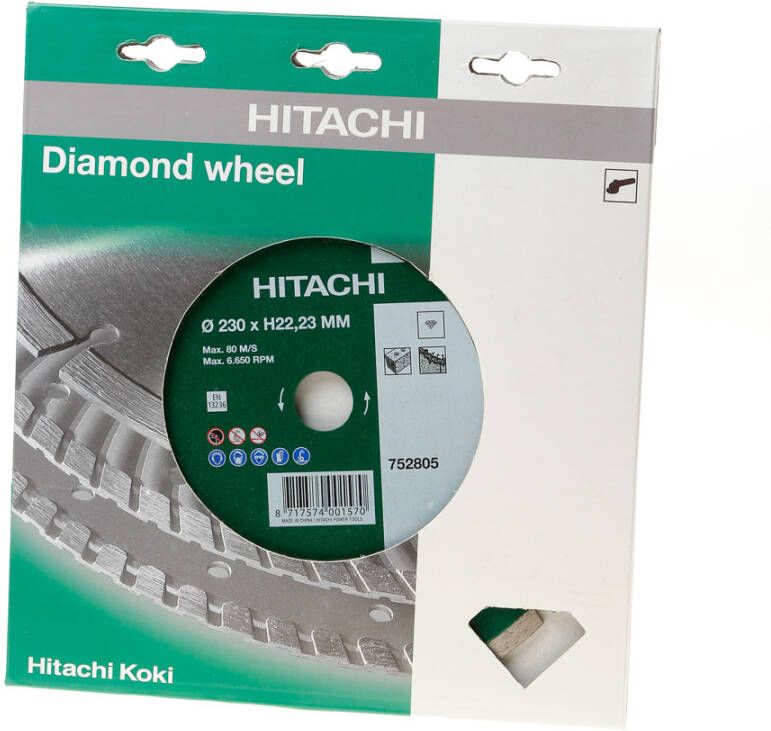 Hikoki Accessoires Diamant zaagblad 230 x 22 2 x 7mm type universeel gesinterd 752805