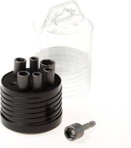 Hitachi Dopsleutelset | 1 4" | magnetisch | 7-delig