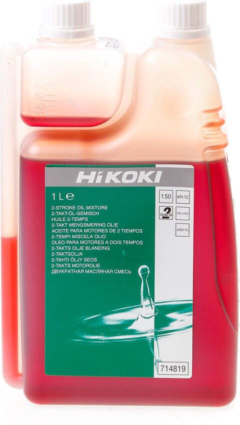 Hikoki Accessoires 2-takt Mengsmering olie 1 0 liter 714859